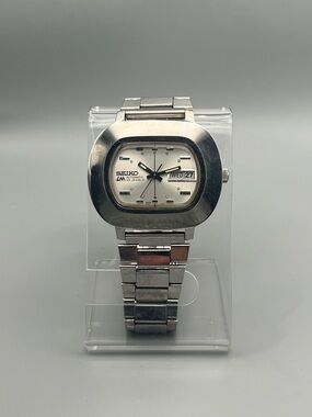 Seiko LM Lord Matic Automatic Day-Date TV Dial 70s Steel Arabic/ English date